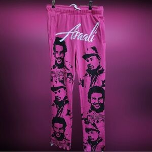Asaali pink size large sweatpants